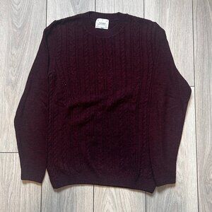Topman Burgundy Knit Sweater